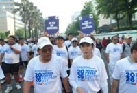 Dewan Pers Tegaskan Peran Media Lawan Hoaks dalam Fun Walk Kebebasan Pers
