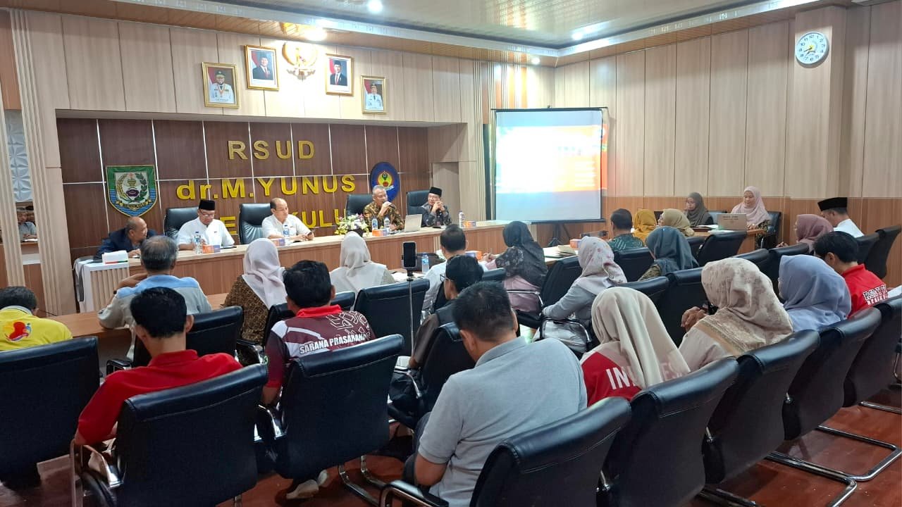 Sekda Bengkulu Dorong RSUD dr. M. Yunus Perkuat Tata Kelola demi Tingkatkan Layanan