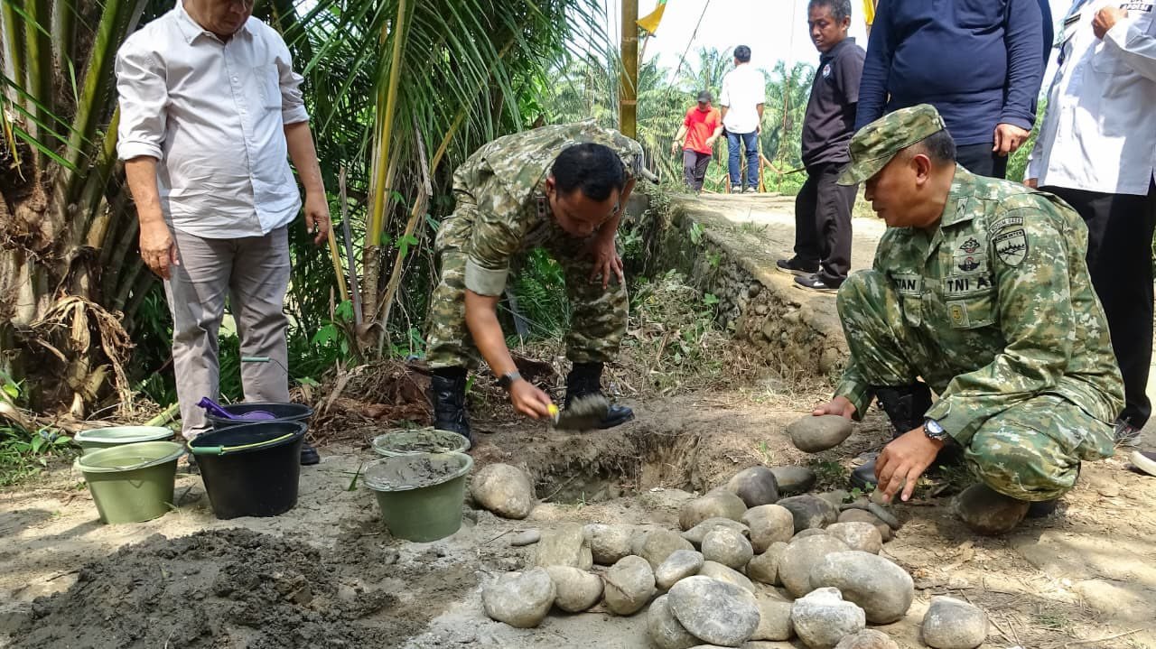 Dandim 0425 Seluma Mulai Pembangunan Jembatan Perintis Garuda, Konektivitas Wilayah Diperkuat