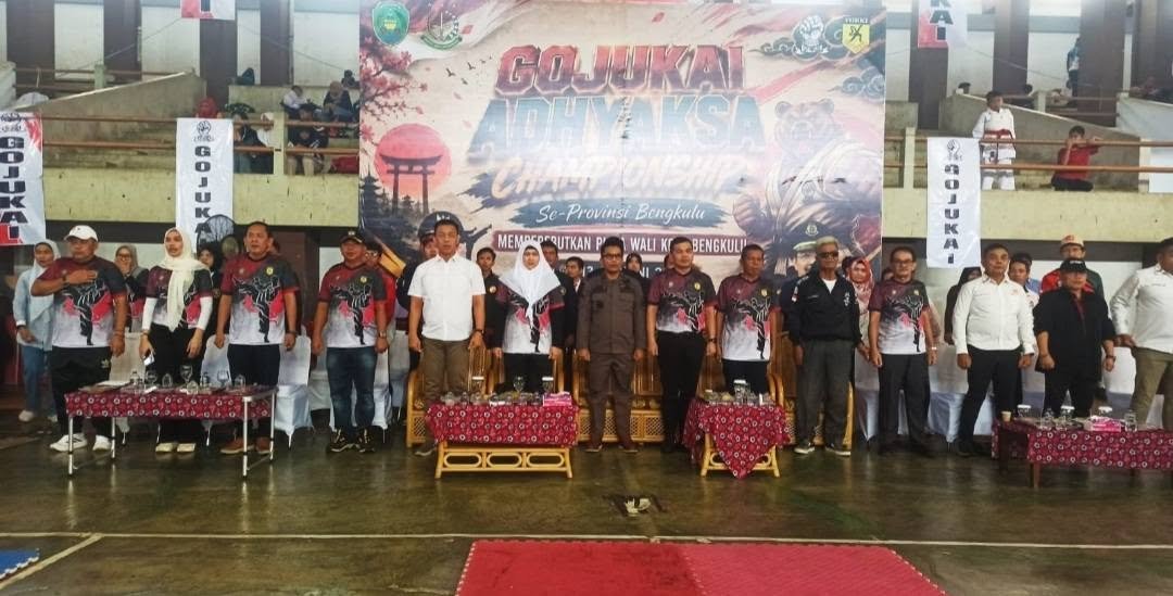 Kejuaraan Karate Piala Wali Kota Bengkulu Resmi Bergulir, Ratusan Atlet Ambil Bagian
