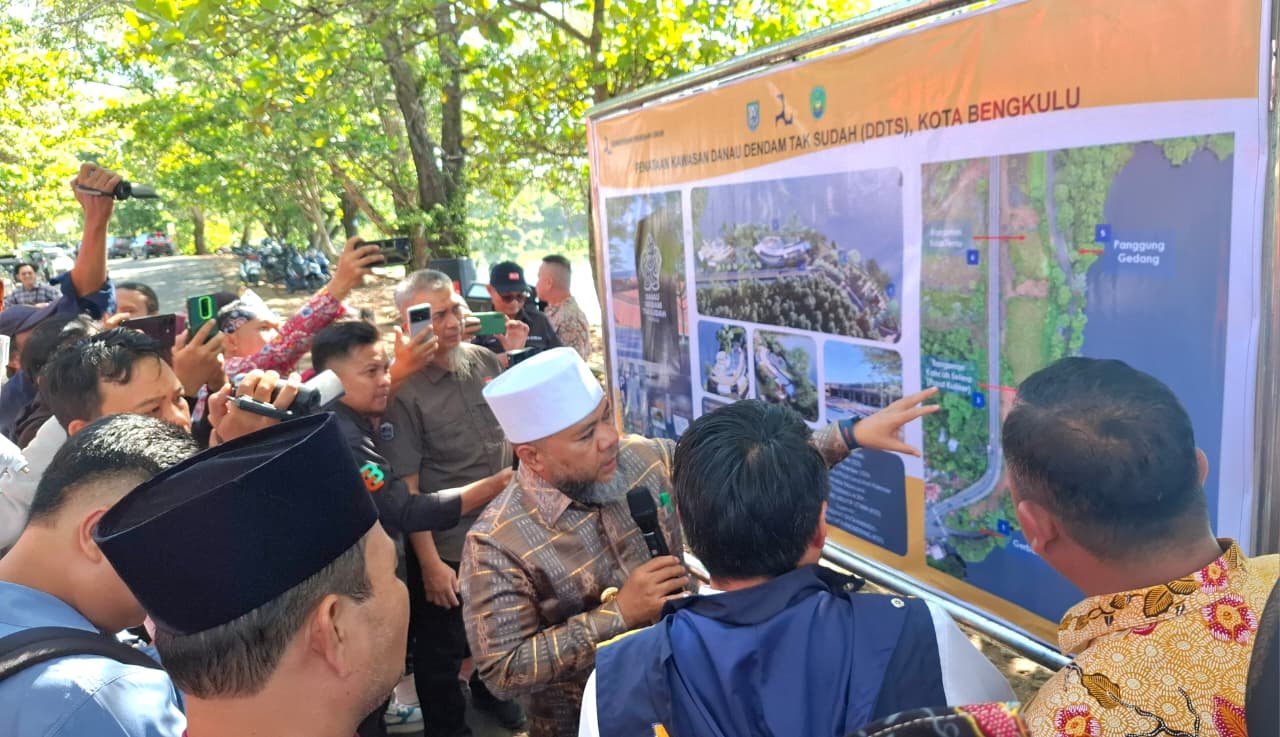 Helmi Hasan Mulai Penataan Danau Dendam Tak Sudah, Siapkan Ikon Wisata Baru Bengkulu