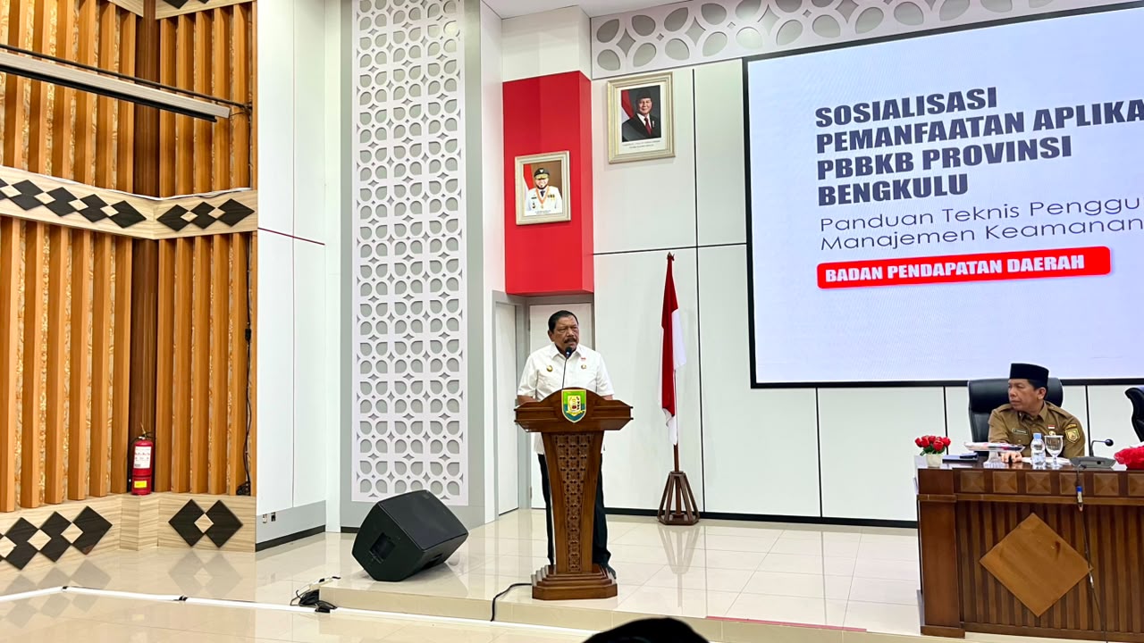 Pemprov Bengkulu Luncurkan E-PBBKB, Perkuat Digitalisasi dan Optimalkan Penerimaan Pajak Daerah