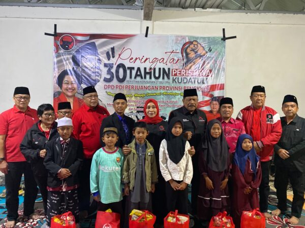 PDI Perjuangan Bengkulu Gelar Istigasah 30 Tahun Kudatuli, Perkuat Semangat Perjuangan dan Kepedulian Sosial