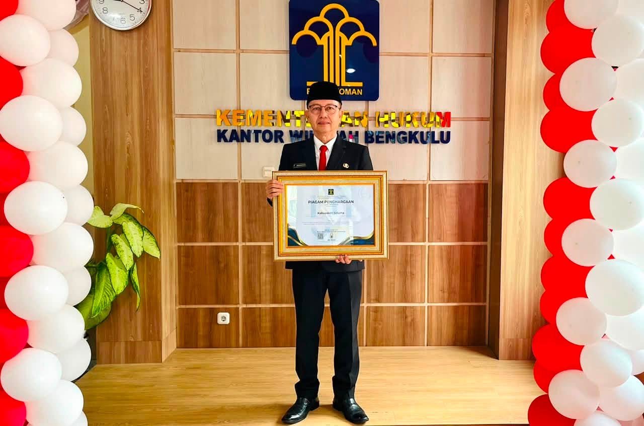 Pemkab Seluma Raih Penghargaan JDIHN 2026, Layanan Informasi Hukum Diperkuat