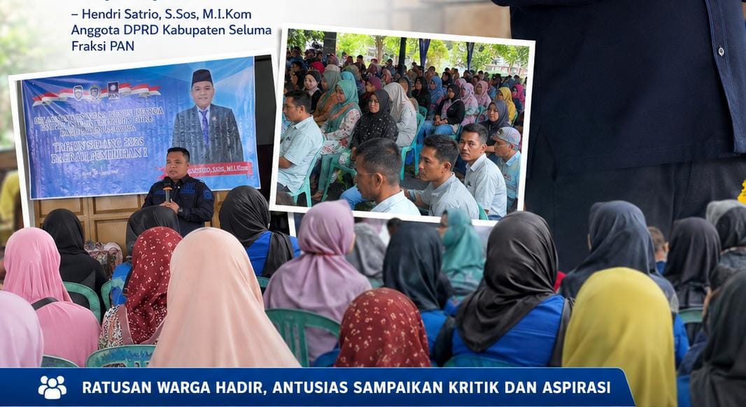 Ratusan Warga Sampaikan Keluhan Saat Reses Hendri Satrio, BPJS hingga Sumur Bor Diusulkan