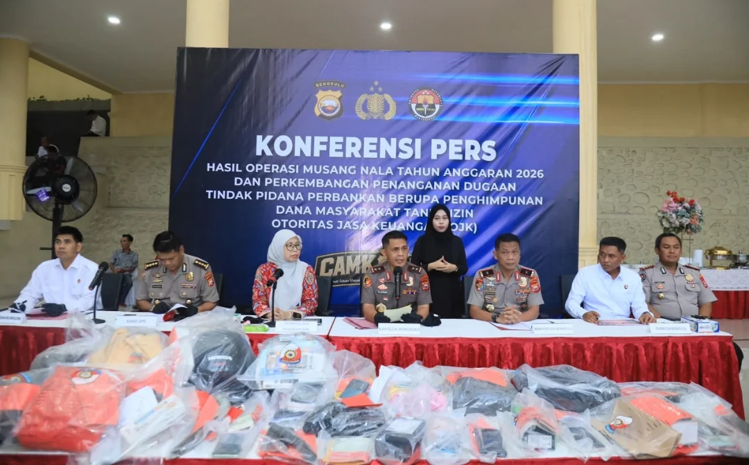 Kapolda Bengkulu Ungkap 92 Kasus Operasi Musang Nala, 110 Tersangka Diamankan