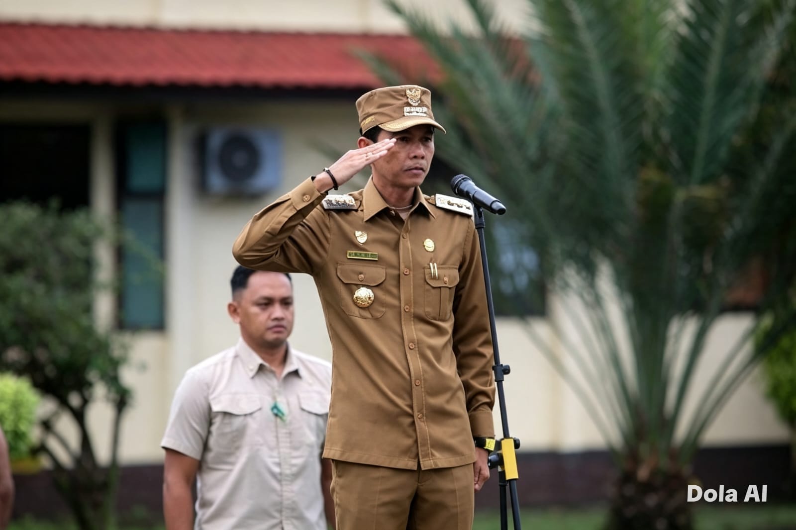 Bupati Gusril Instruksikan Kibarkan Merah Putih Sebulan Penuh Sambut HUT Ke-81 RI