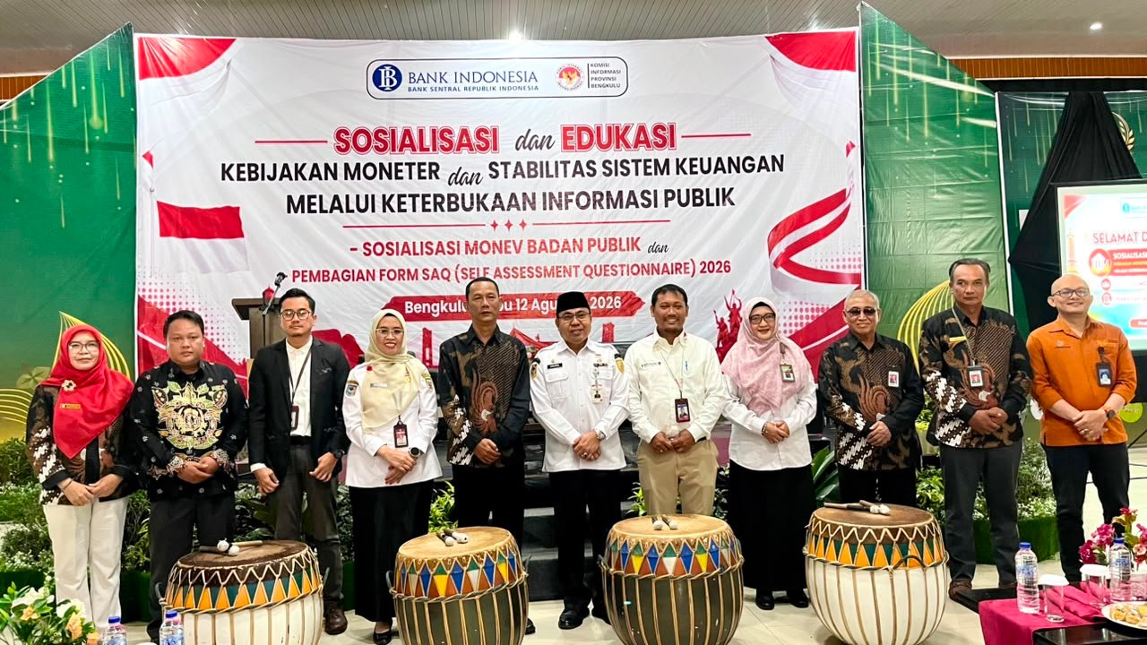 Pemprov Bengkulu Dorong Keterbukaan Informasi, Monev Badan Publik 2026 Mulai Digelar